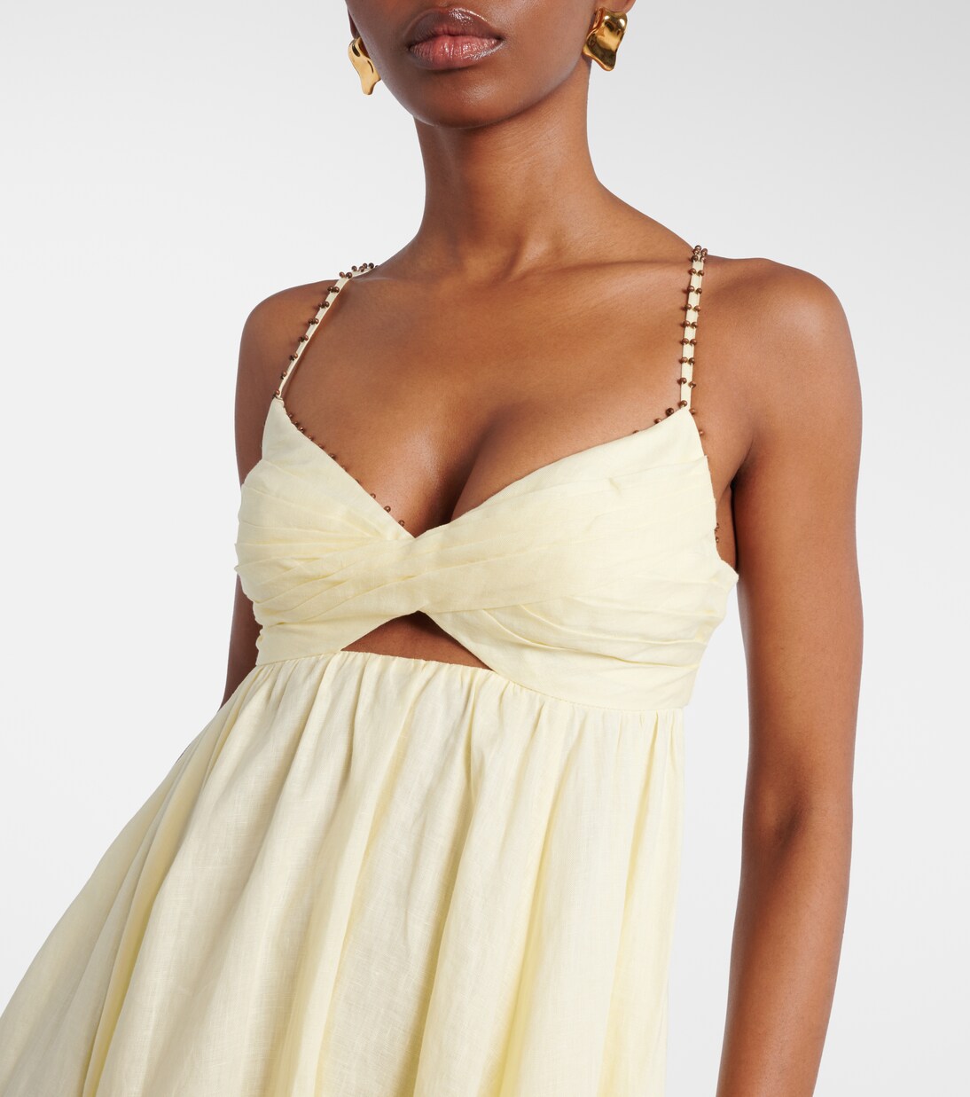 Verziertes Midikleid Rhiannon aus Leinen | Zimmermann