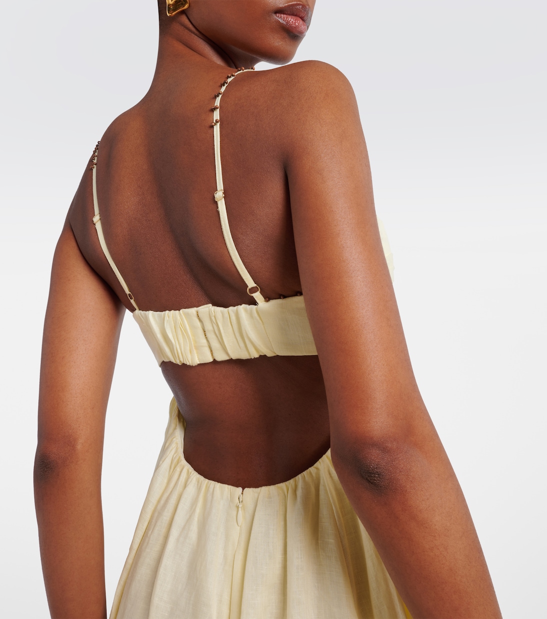 Verziertes Midikleid Rhiannon aus Leinen | Zimmermann