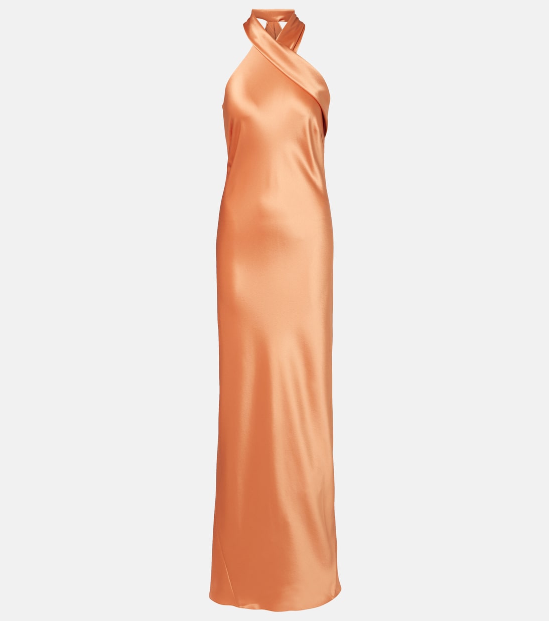 Robe longue Pandora en satin  | Galvan