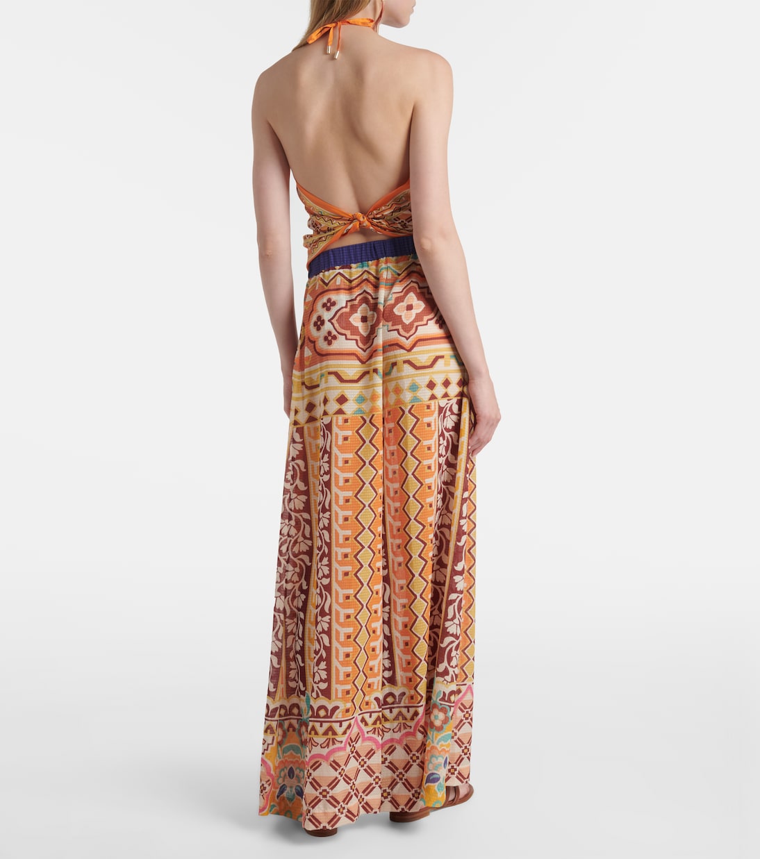 Bedruckte High-Rise Palazzo-Hose | Etro