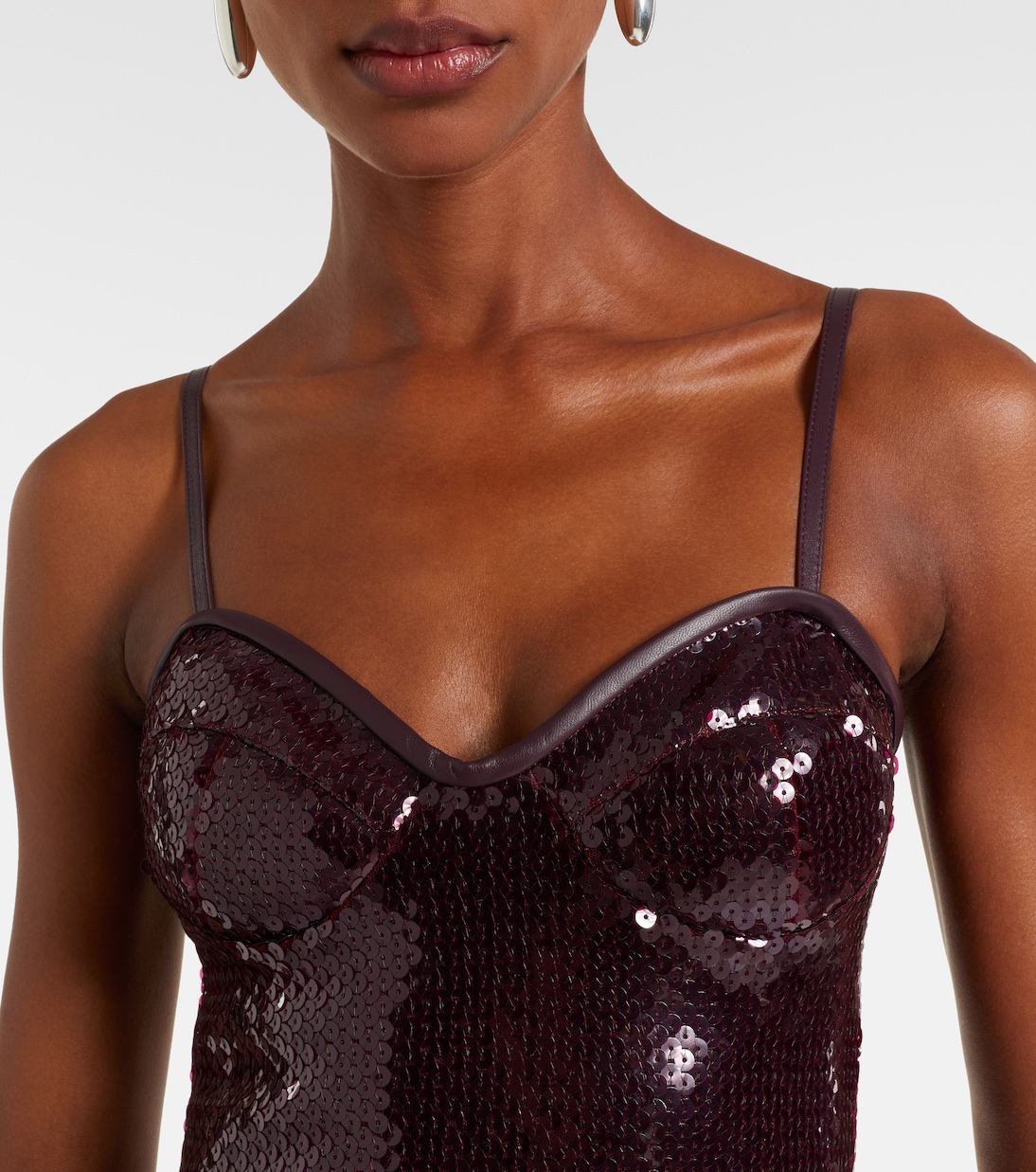 Robe longue à ornements | David Koma