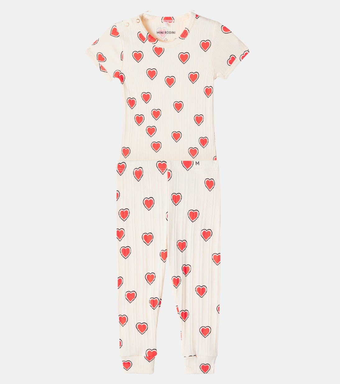 Baby printed bodysuit and pants set | Mini Rodini