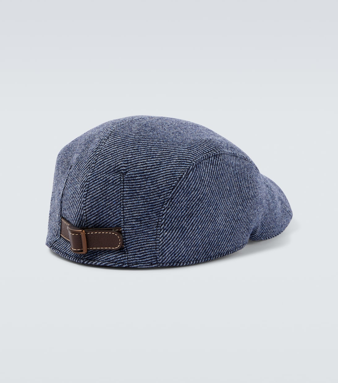 Gorra de lana, cachemir y gorra a rayas | Brunello Cucinelli