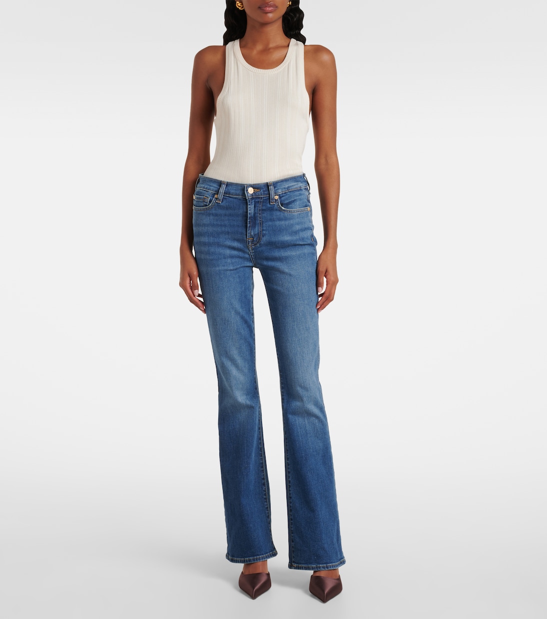 Mid-Rise Flared Jeans | 7 For All Mankind