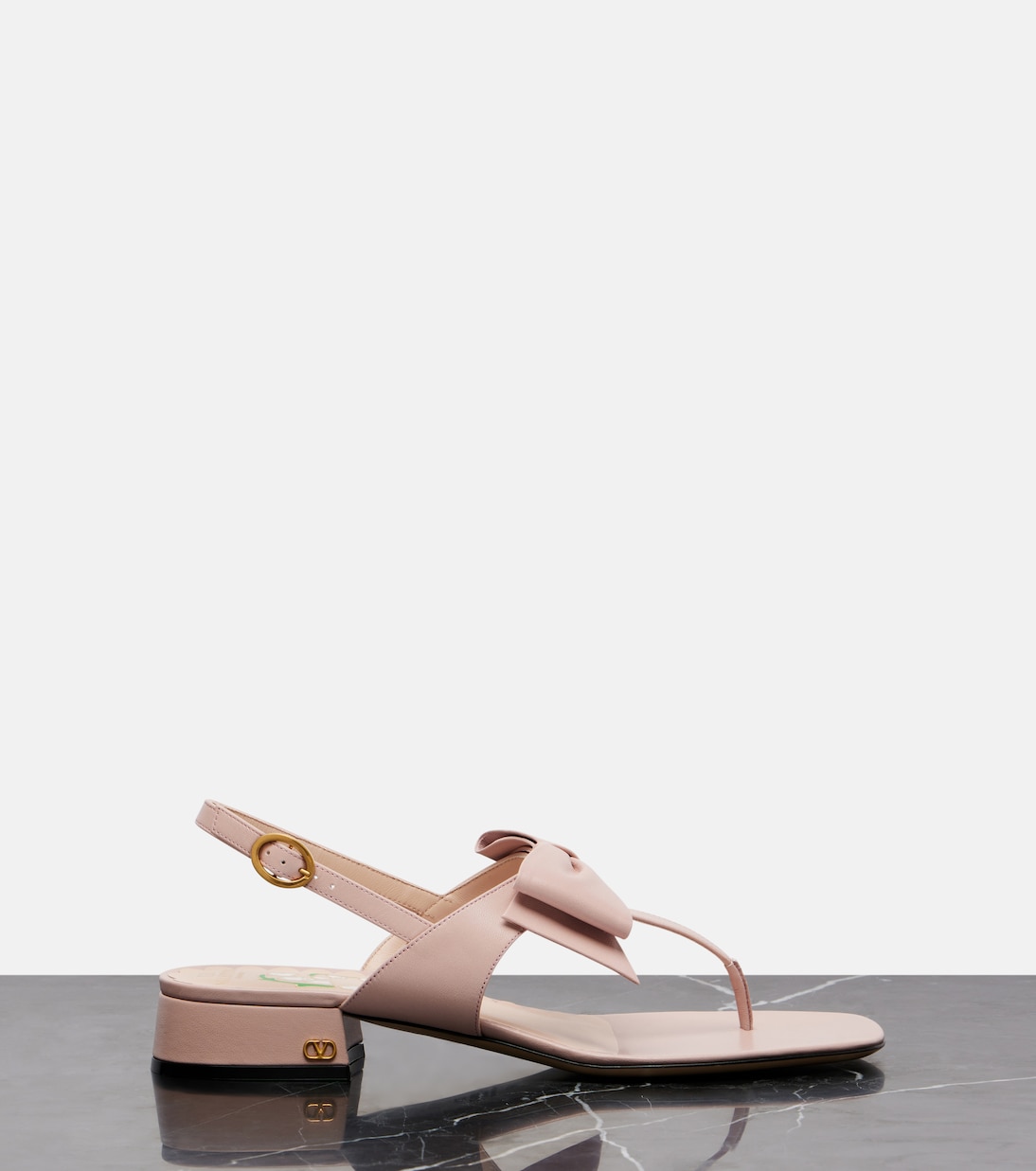 Bowow 25 leather thong sandals | Valentino Garavani
