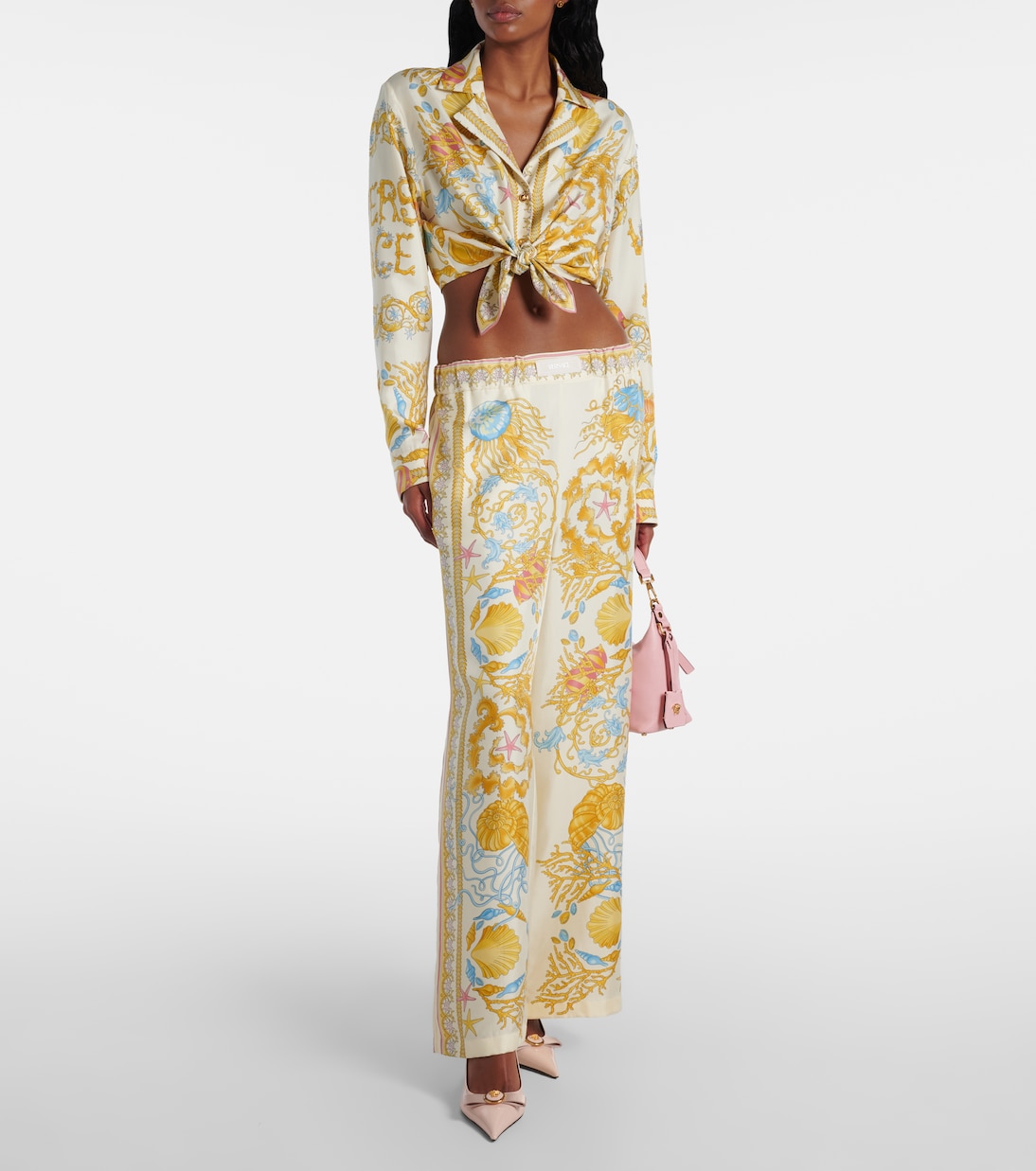 Cropped-Top Underwater Barocco | Versace