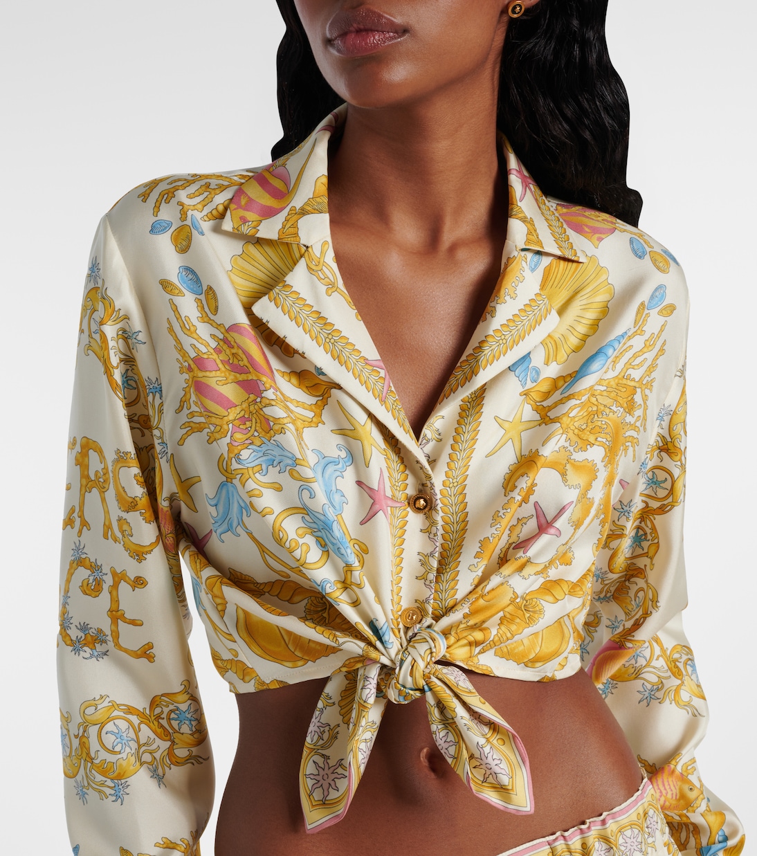 Cropped-Top Underwater Barocco | Versace