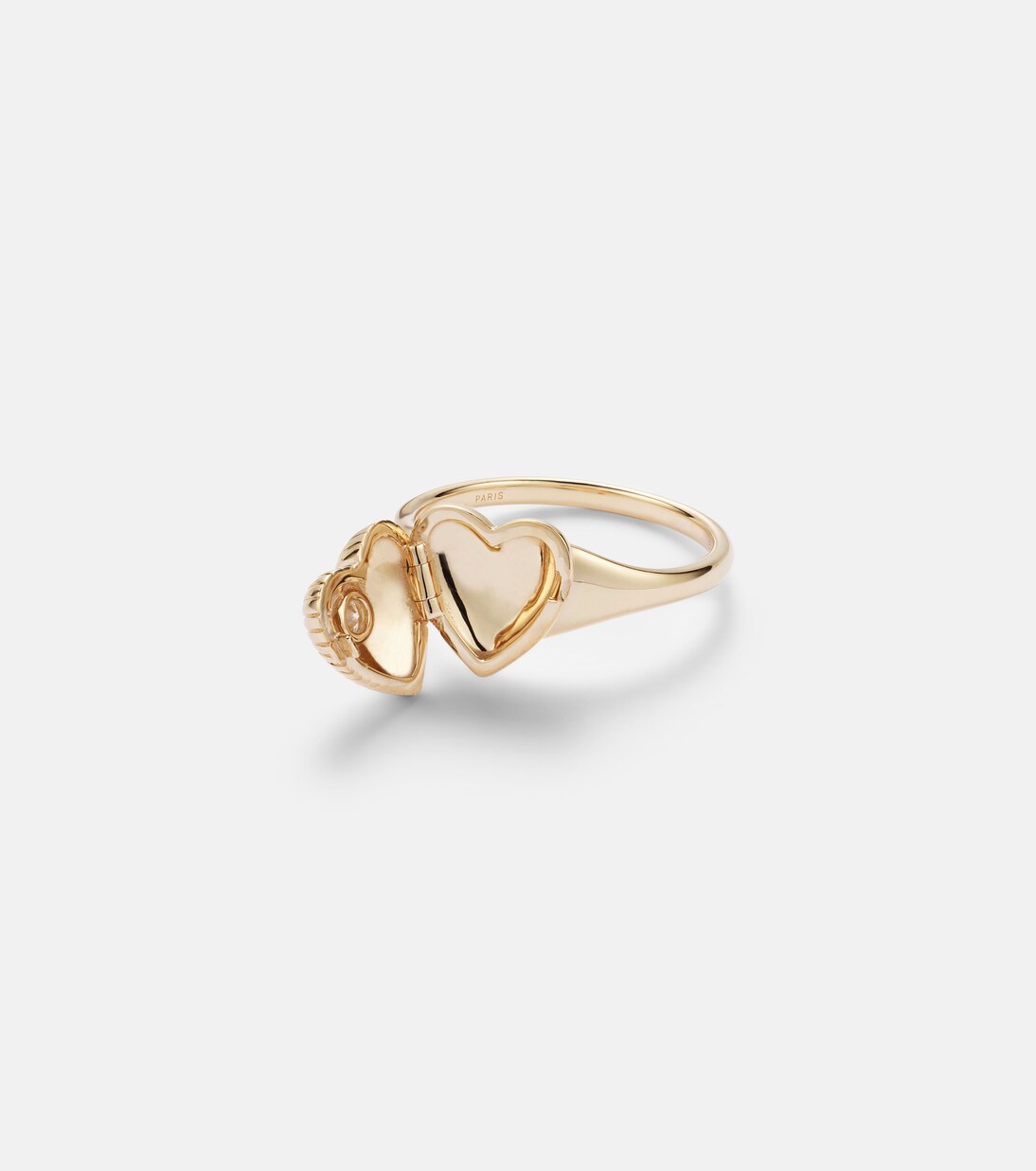 9kt gold ring with diamond | Persée
