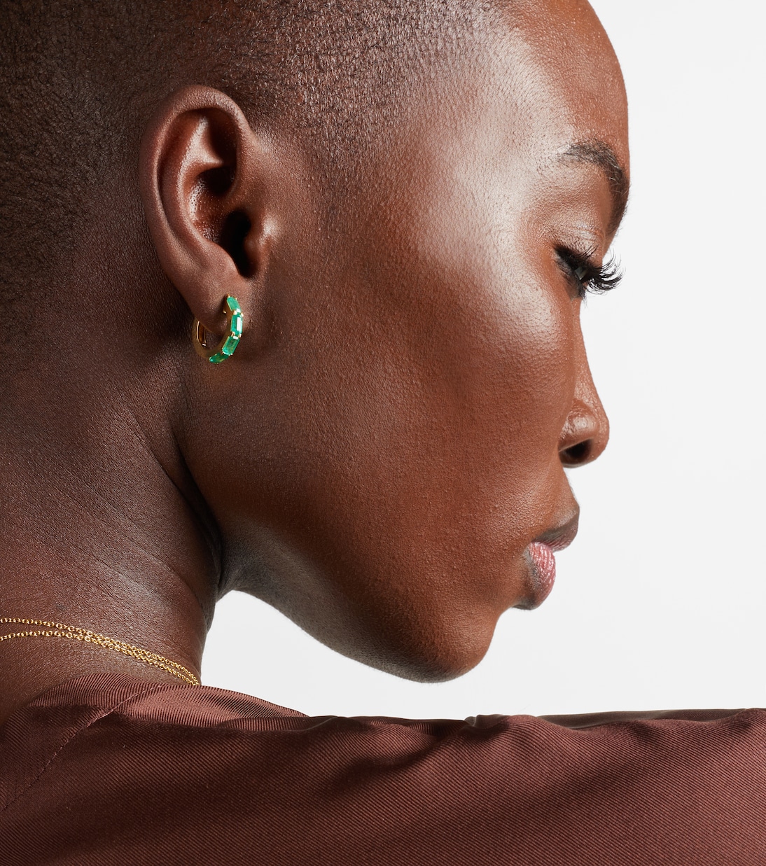 Boucles d'oreilles Hugie en or 18 ct et émeraudes | Shay Jewelry