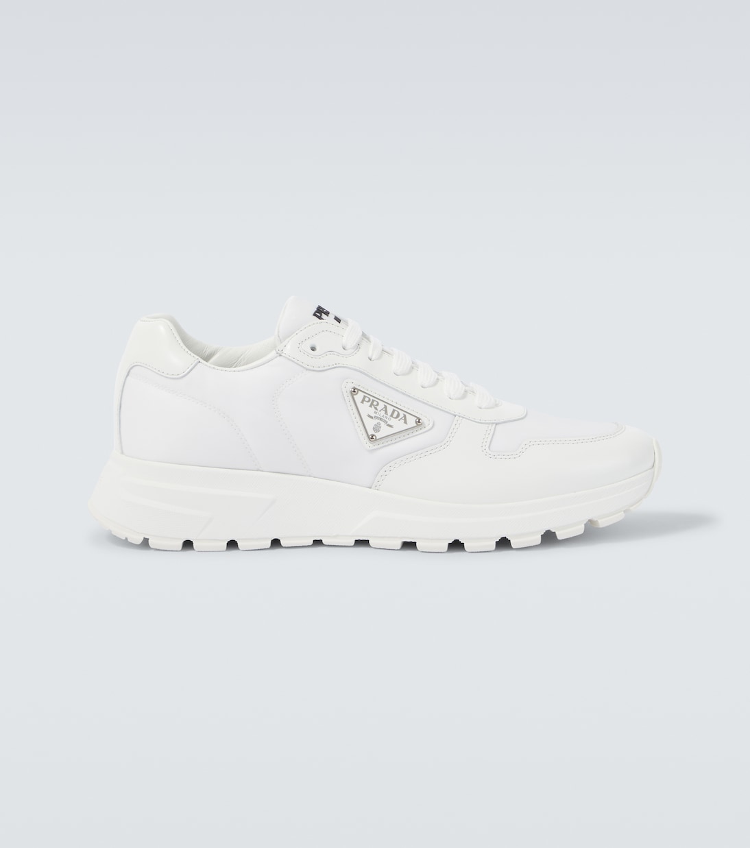 Re-Nylon and leather sneakers | Prada