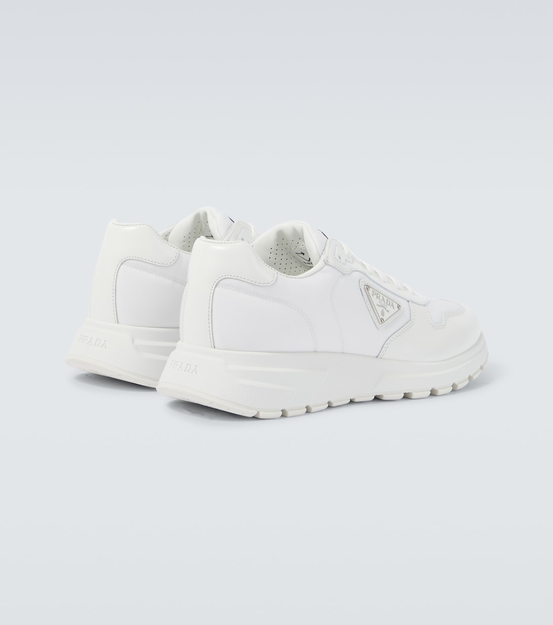 Re-Nylon and leather sneakers | Prada