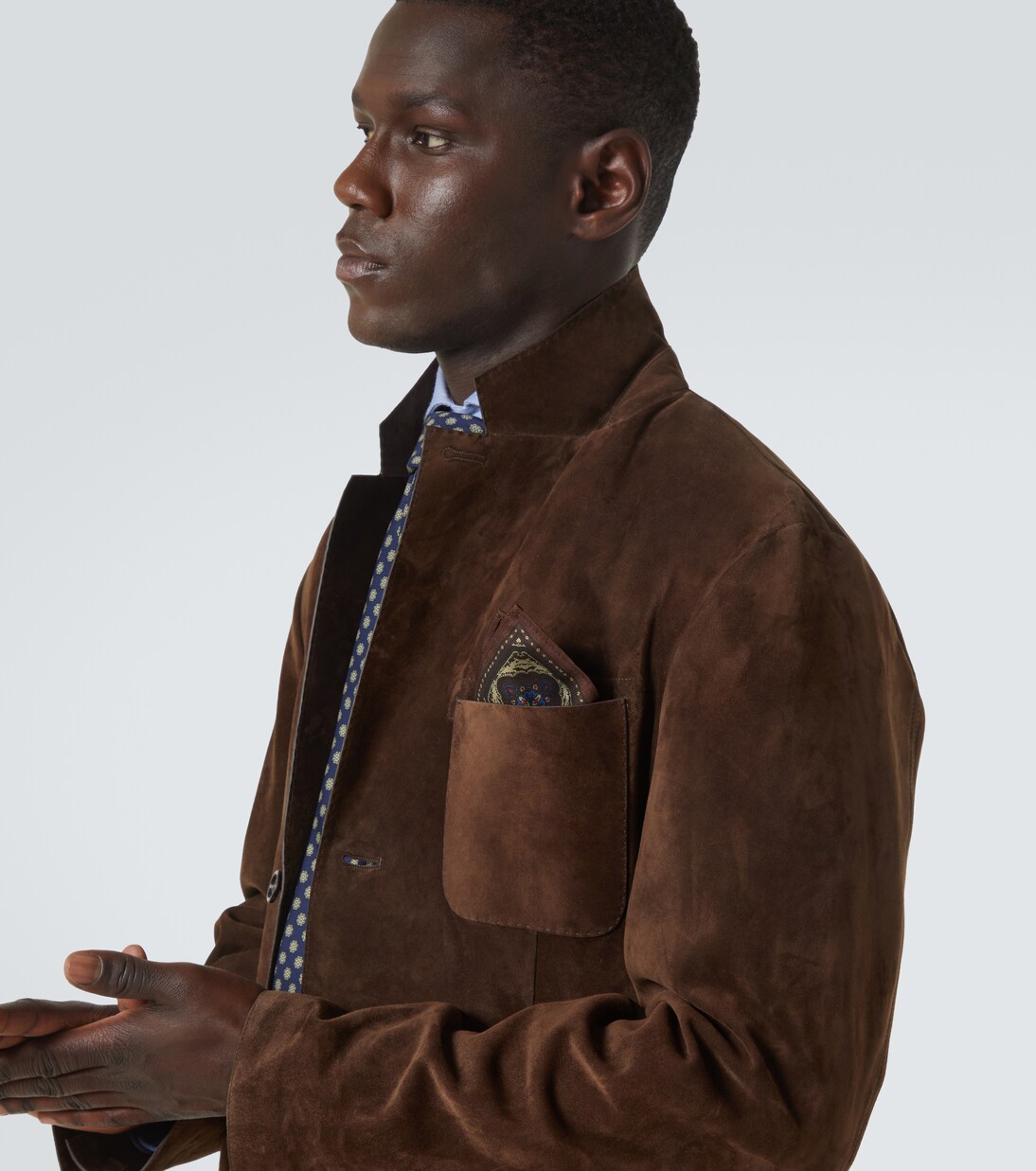 Printed silk pocket square  | Dunhill