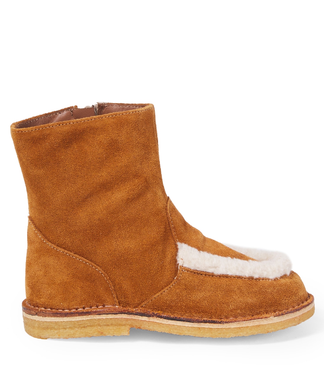 Shearling-trimmed suede boots | PèPè
