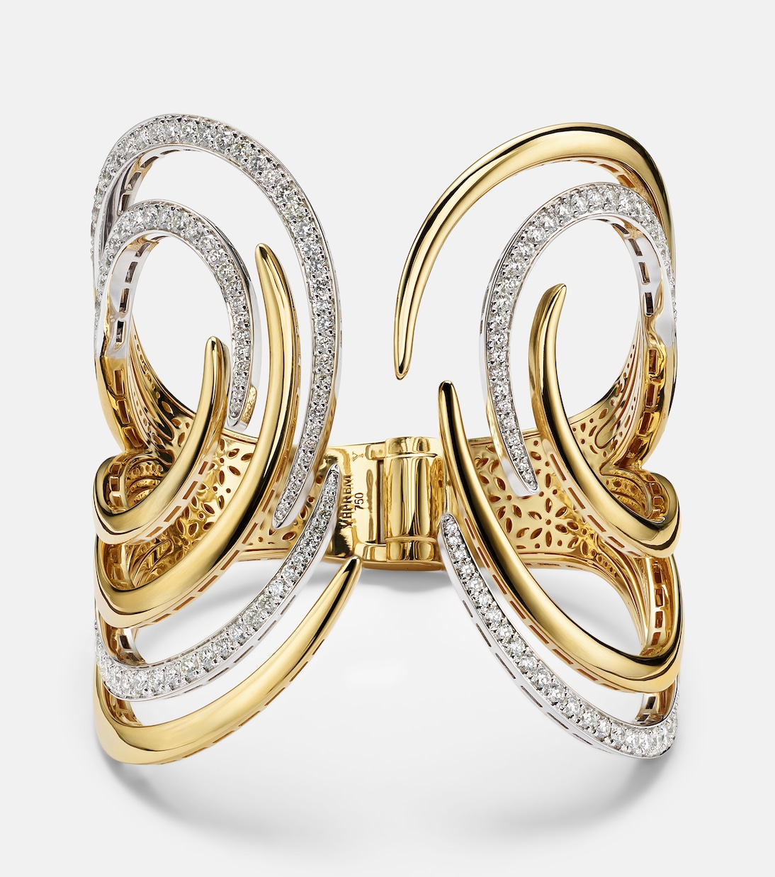 Bracciale Golden Strada in oro 18kt e oro bianco con diamanti | Yeprem