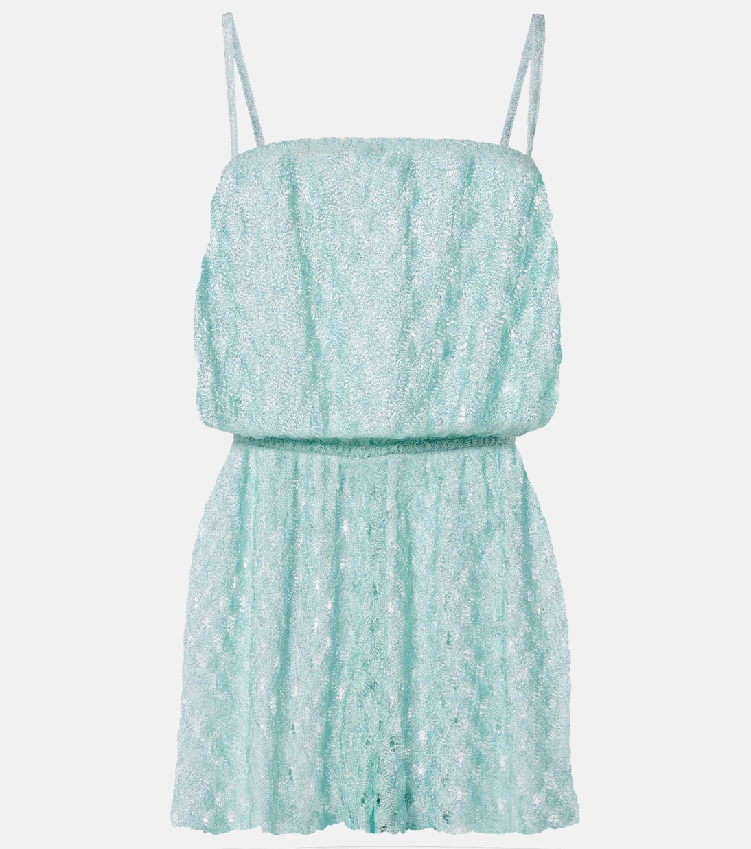Open-knit lamé romper | Missoni