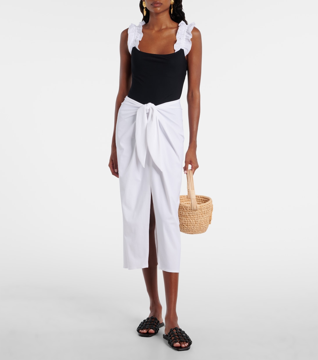 Gathered beach cover-up | Karla Colletto