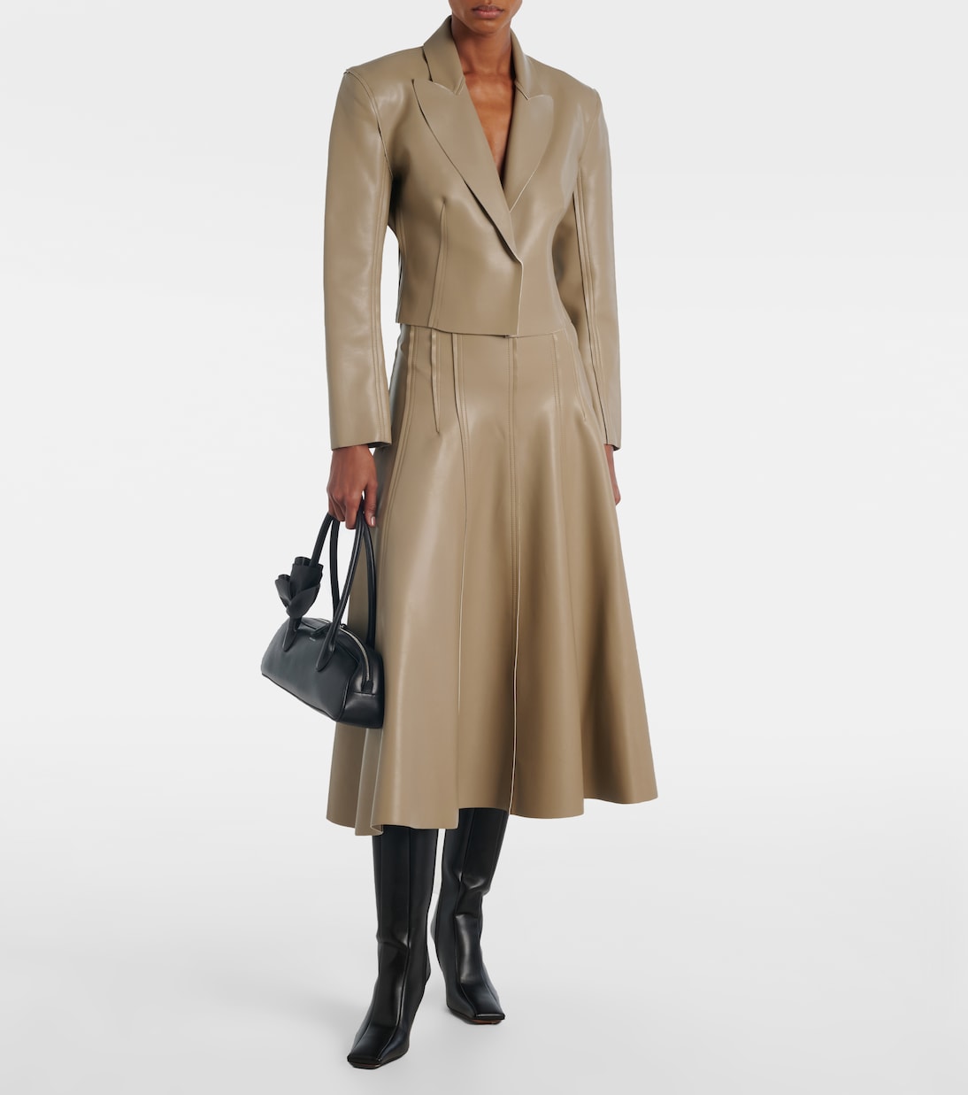 Flared midi skirt  | Norma Kamali