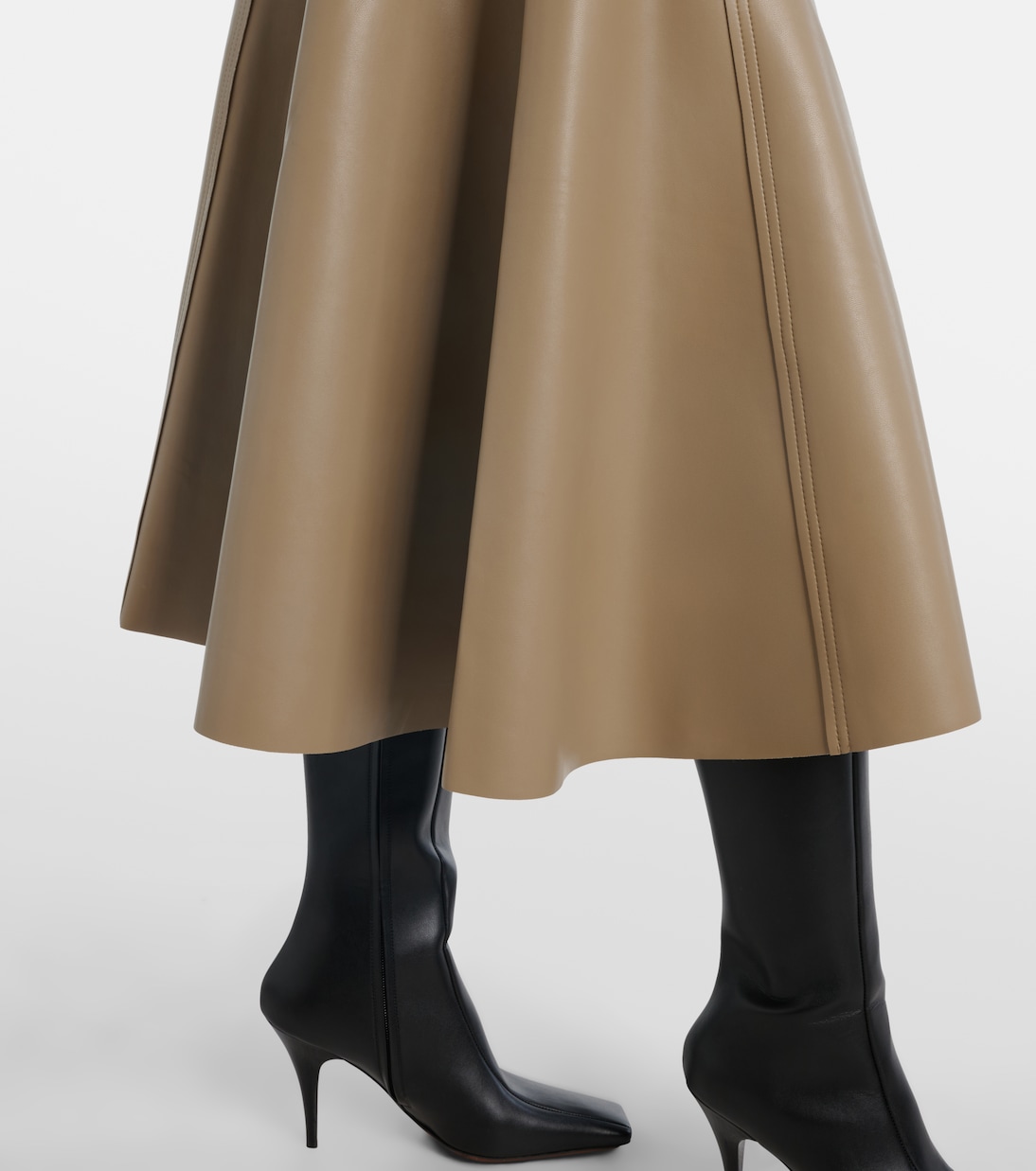 Flared midi skirt  | Norma Kamali