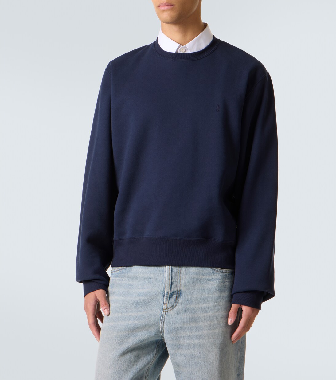 Sweatshirt Cassandre aus Baumwoll-Jersey | Saint Laurent