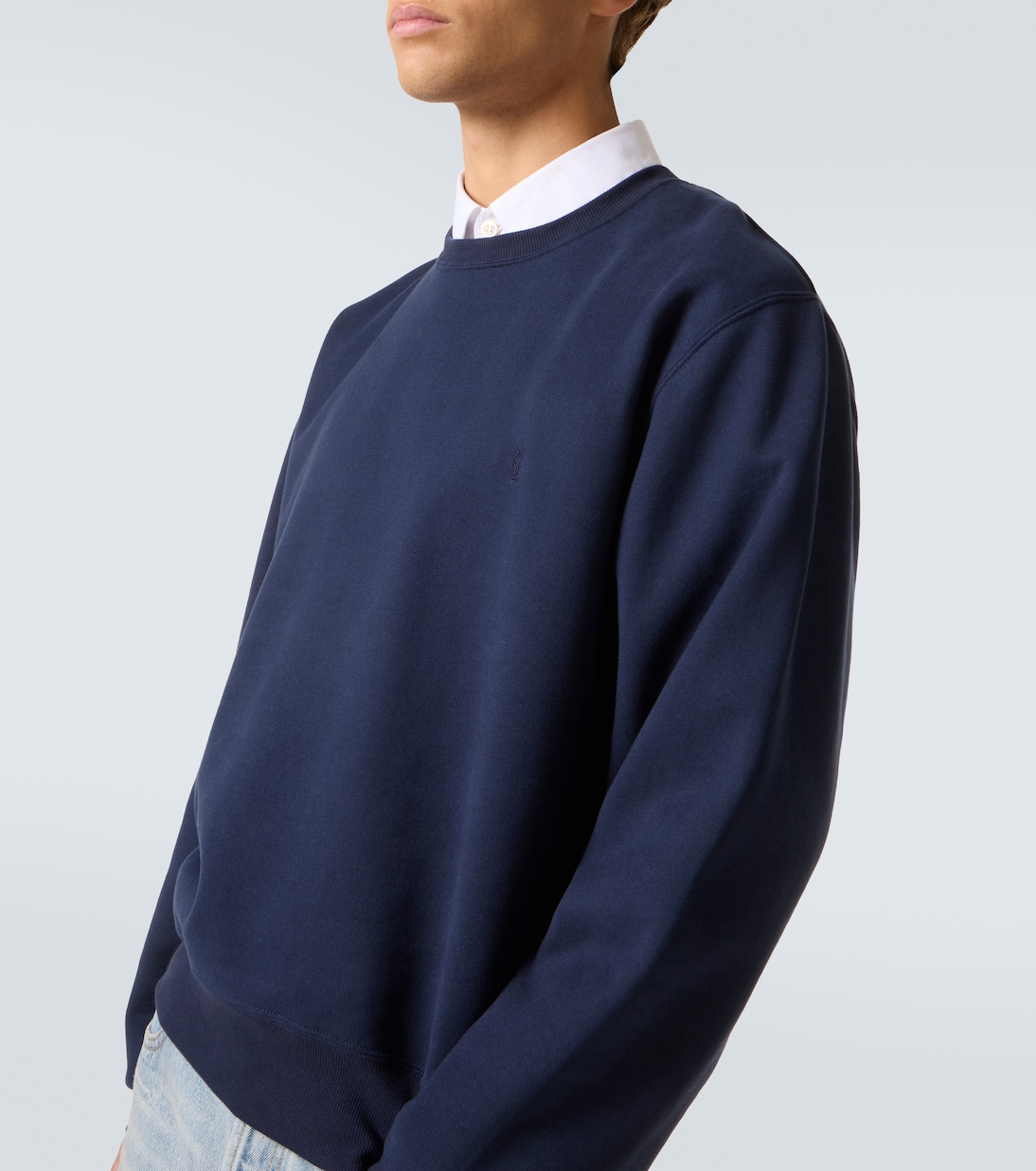 Sweatshirt Cassandre aus Baumwoll-Jersey | Saint Laurent