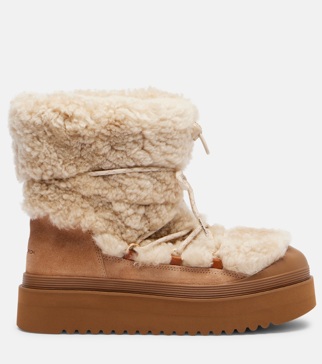 Stiefel Mellow aus Shearling und Veloursleder | Tory Burch