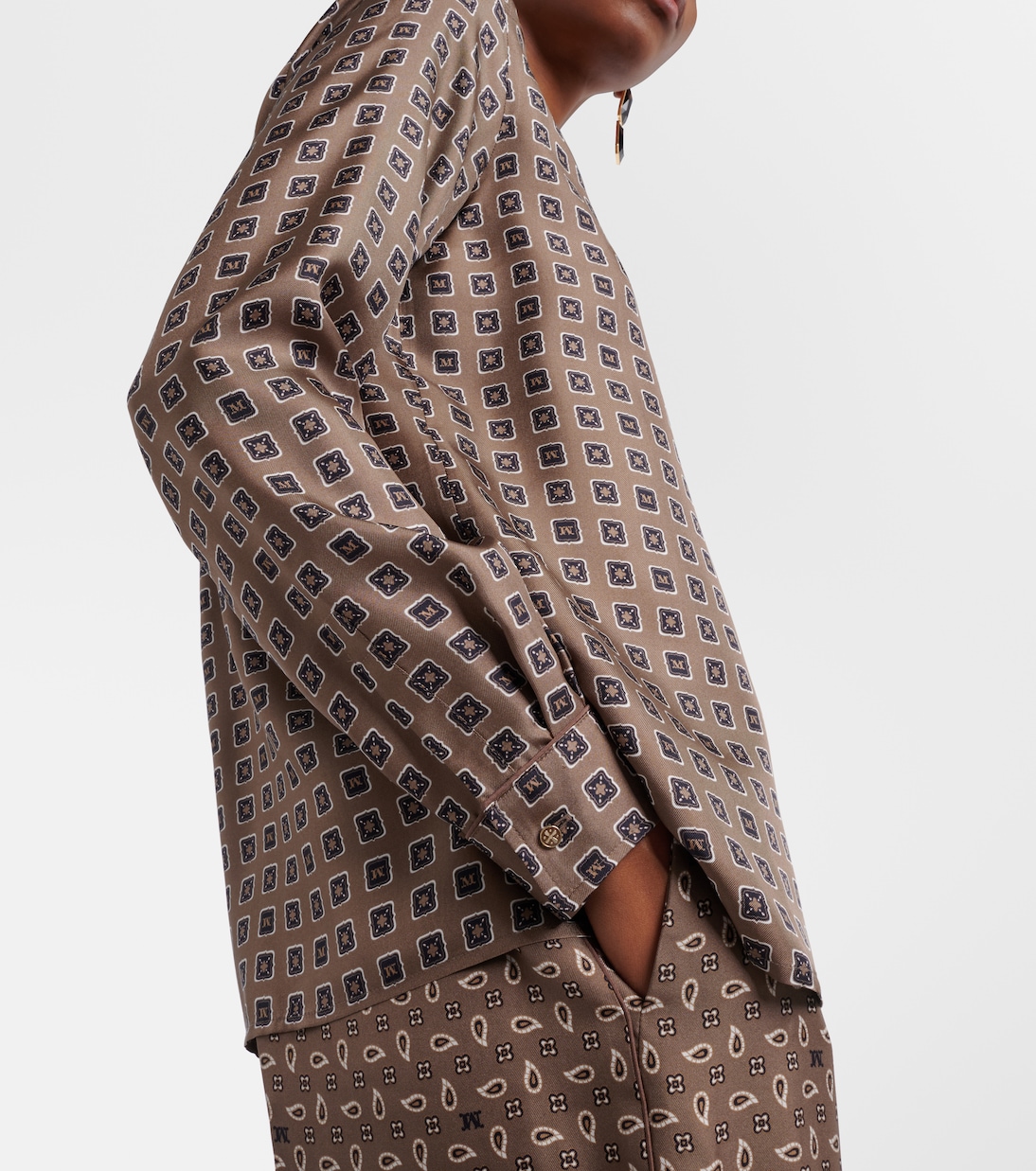 Disco printed silk twill shirt  | Max Mara