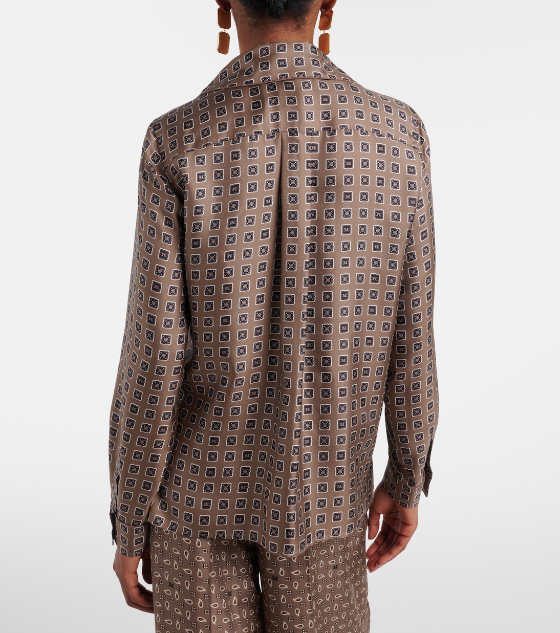 Disco printed silk twill shirt  | Max Mara