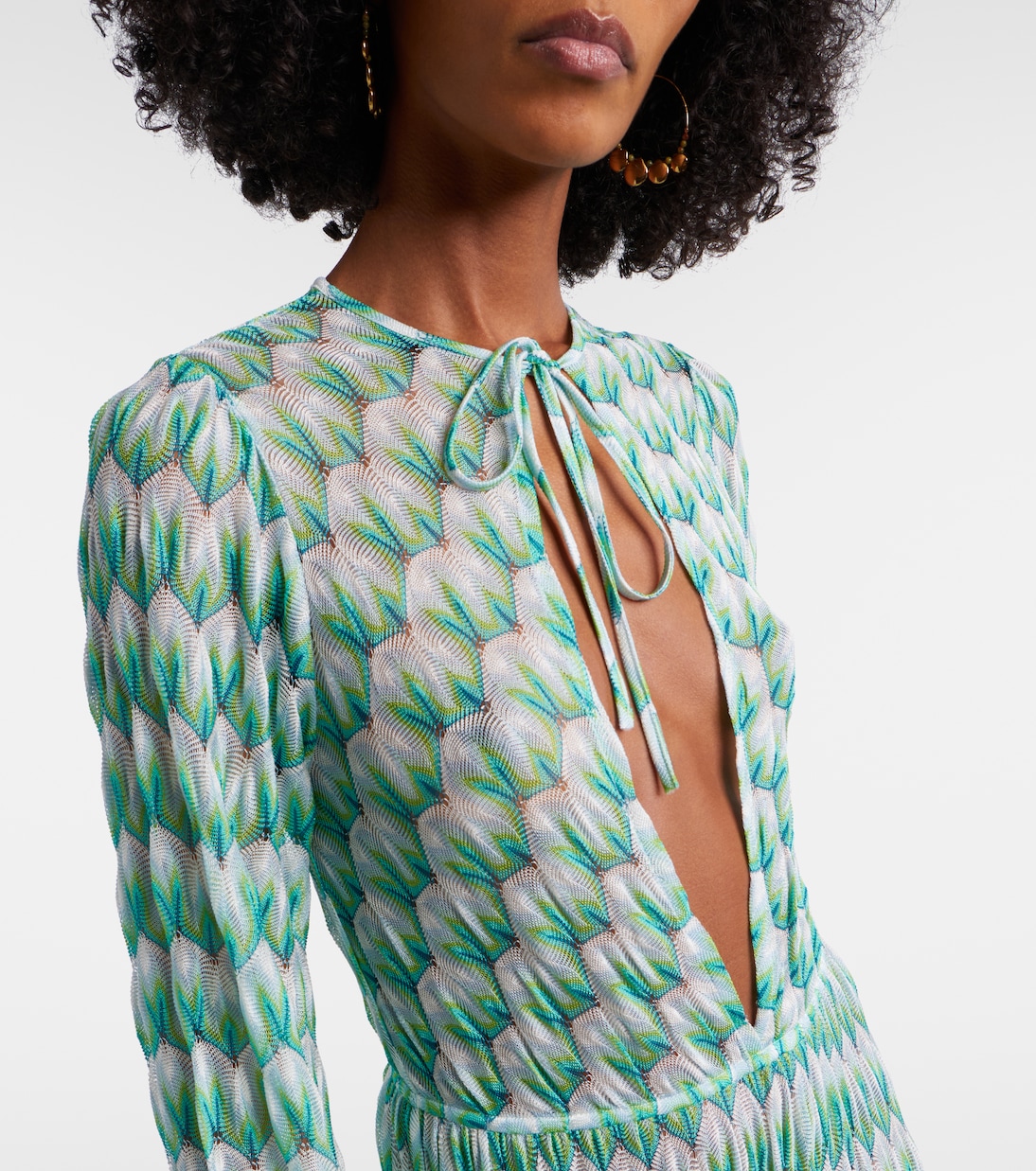 Open-knit cutout maxi dress | Missoni