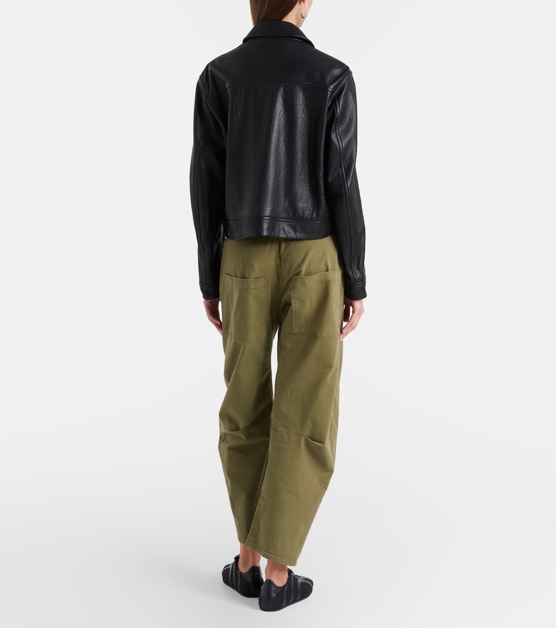 Shon cotton twill barrel-leg pants | Nili Lotan