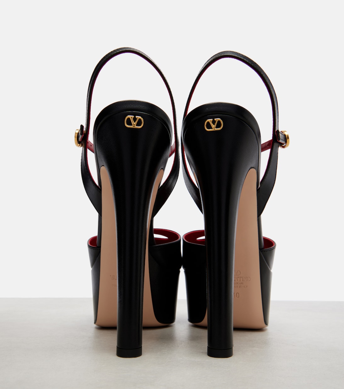 Crasher 145 leather platform pumps | Valentino Garavani