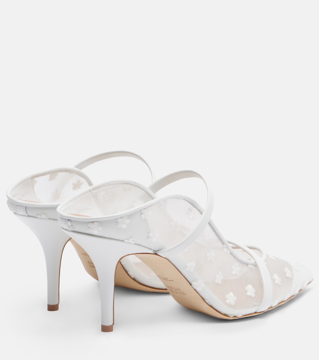Maureen 70 leather and mesh mules | Malone Souliers