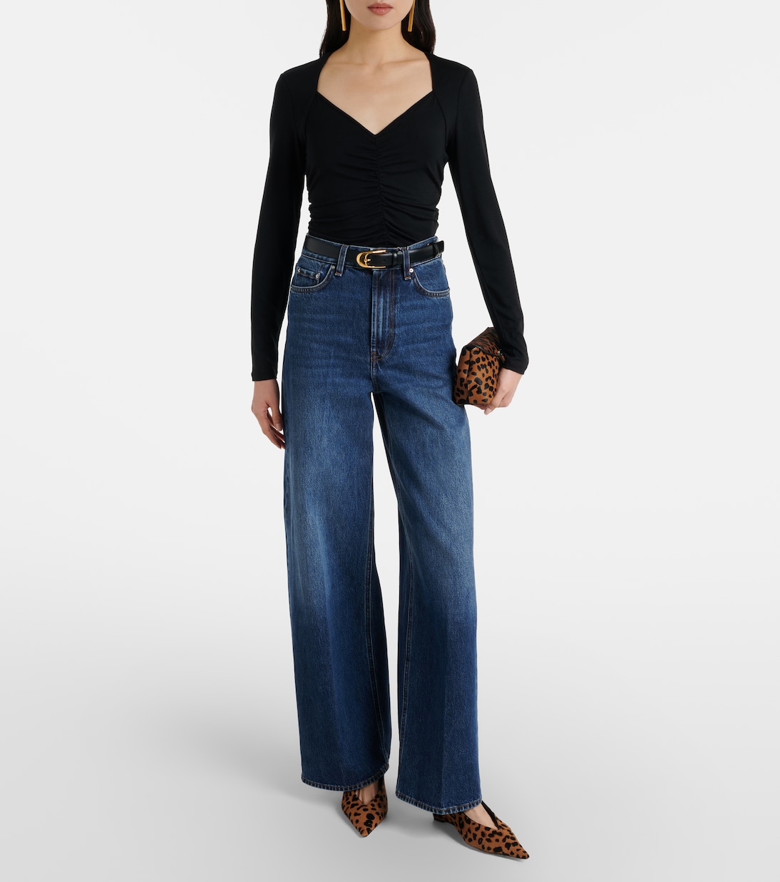 Longsleeve Benedict aus Baumwoll-Jersey | Veronica Beard