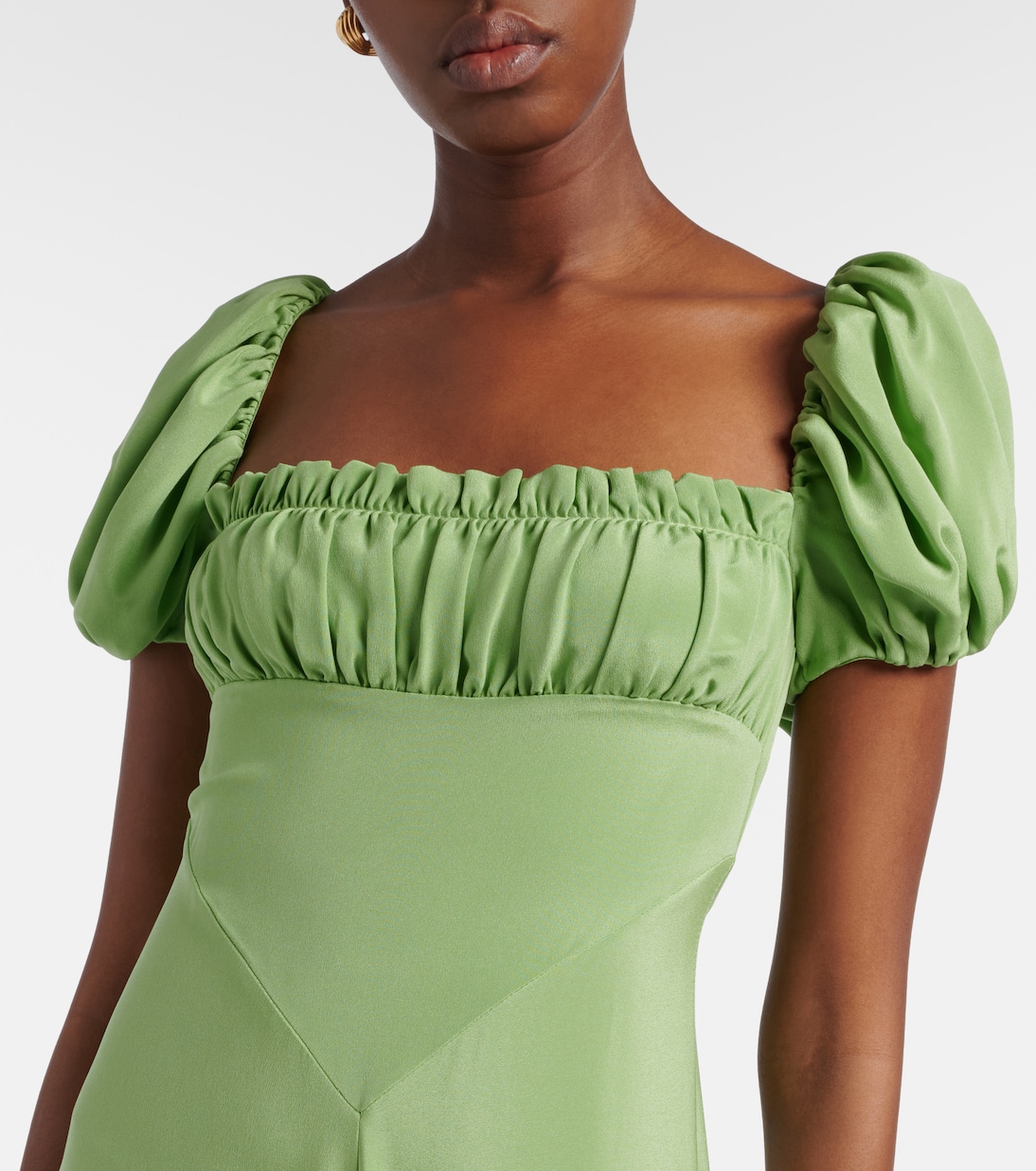 Maxikleid aus Seiden-Crêpe | Rodarte