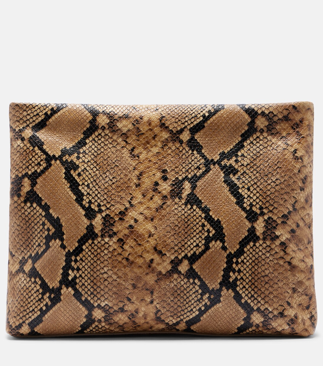Jerry Small snake-print leather clutch | Nili Lotan