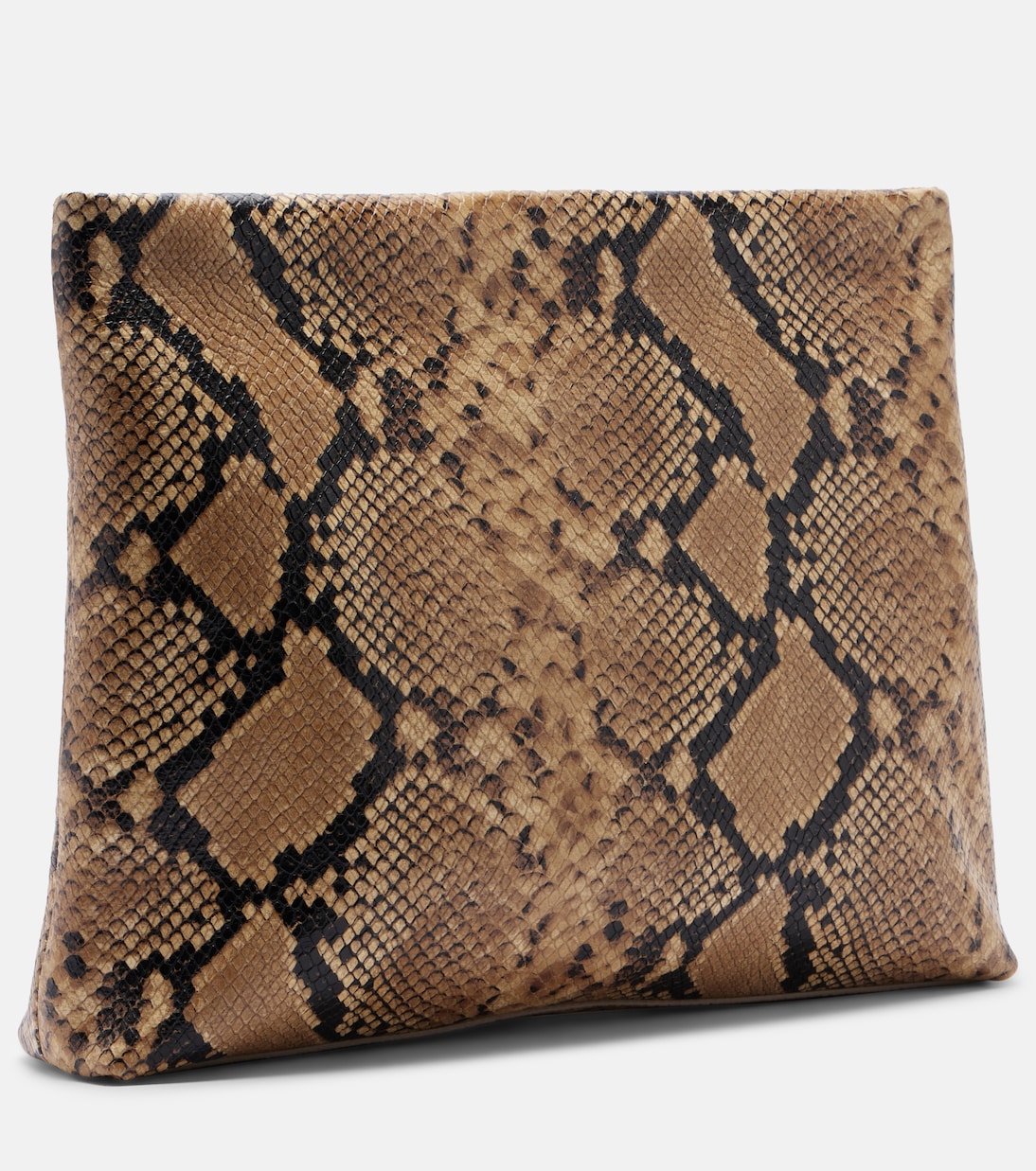 Jerry Small snake-print leather clutch | Nili Lotan