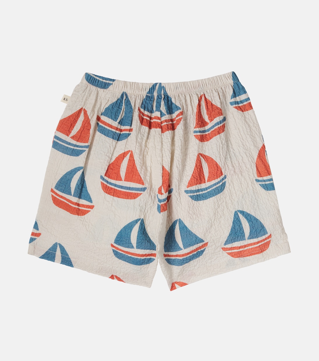 Bedruckte Shorts Elliot aus Baumwoll-Seersucker | Konges Sløjd