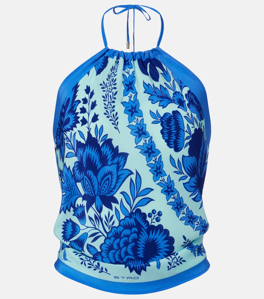 Paisley halterneck silk top | Etro