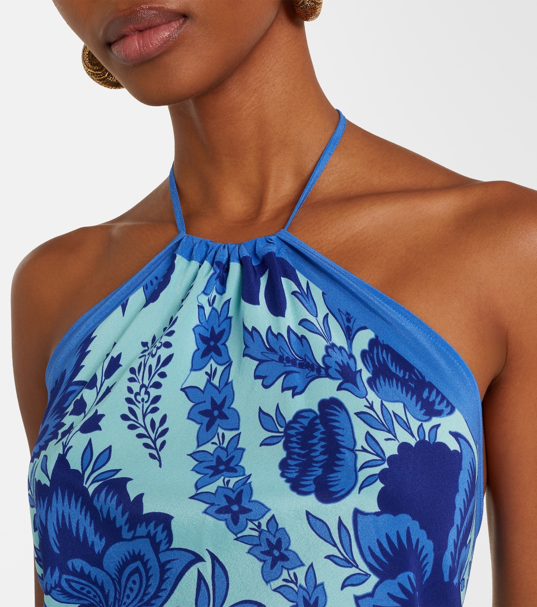 Paisley halterneck silk top | Etro
