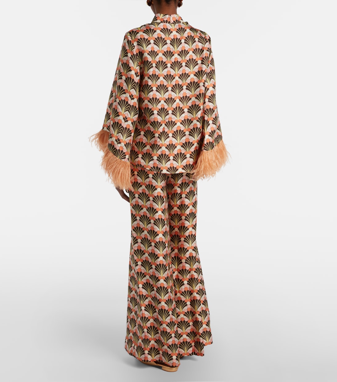 Printed silk palazzo pants | La DoubleJ