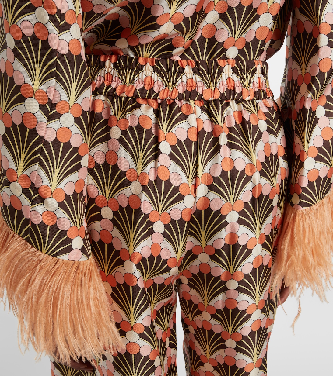 Printed silk palazzo pants | La DoubleJ