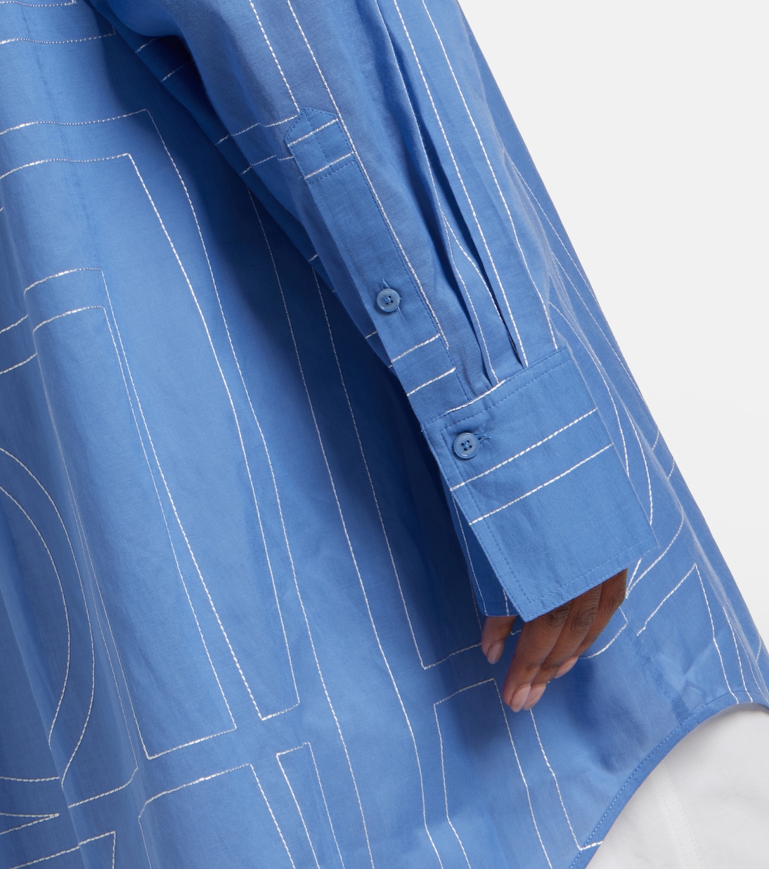 Camicia in misto cotone con ricamo | Toteme