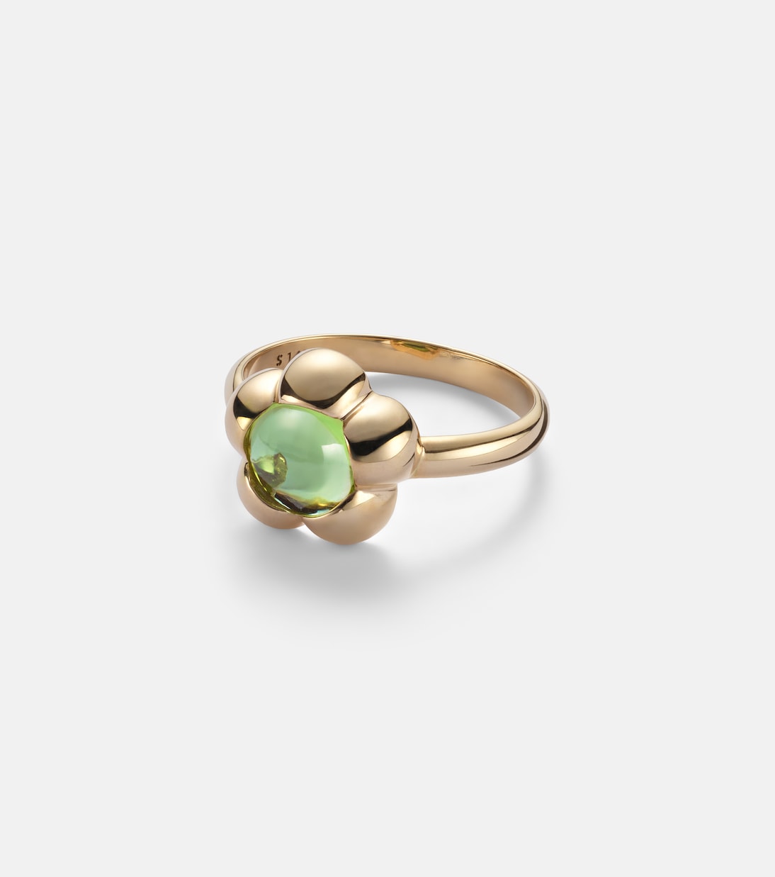 Kensington 14kt gold pinky ring with peridot | Stone and Strand