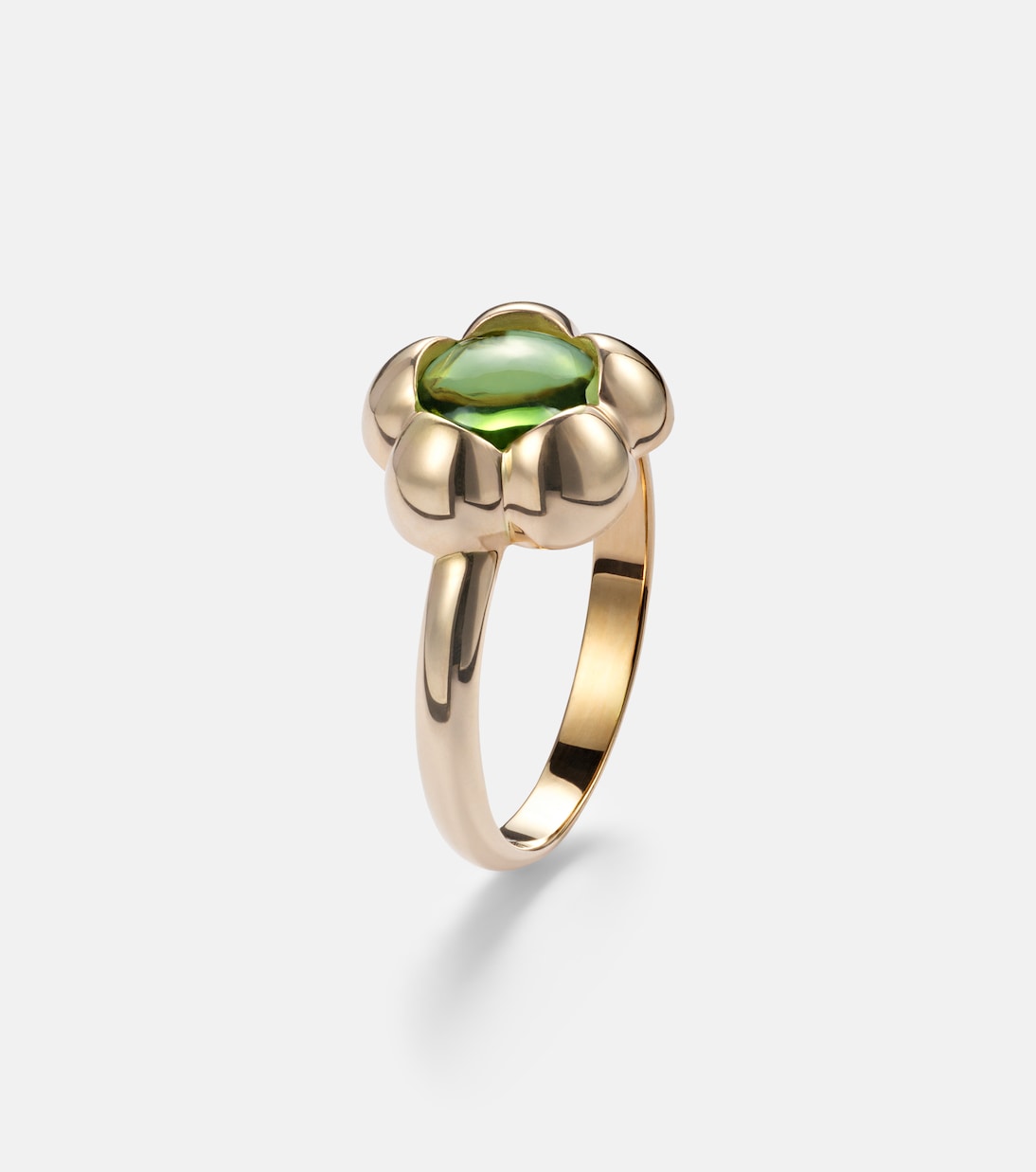 Kensington 14kt gold pinky ring with peridot | Stone and Strand