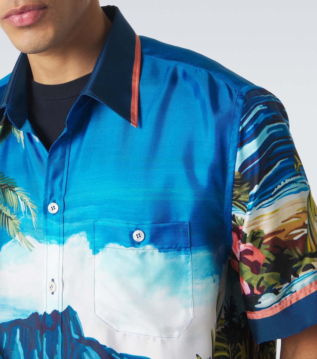 Printed silk twill shirt | Dolce&Gabbana