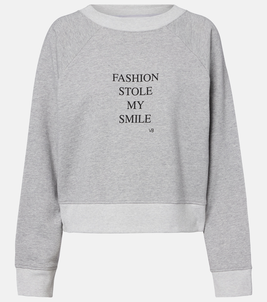 Felpa in jersey di misto cotone con stampa | Victoria Beckham