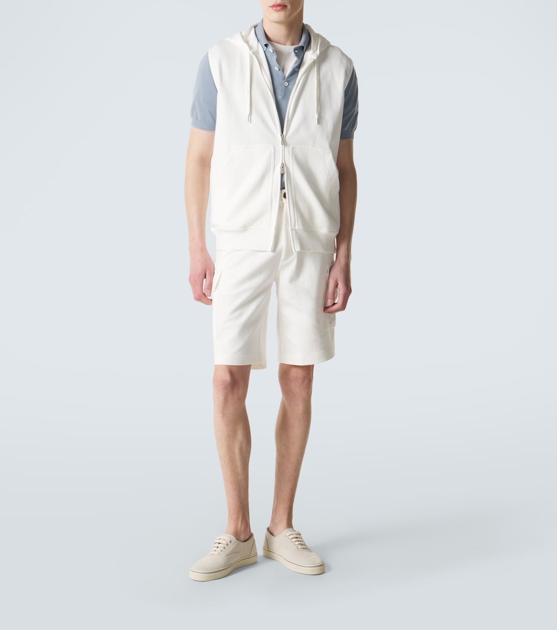 Bermuda en coton mélangé | Brunello Cucinelli