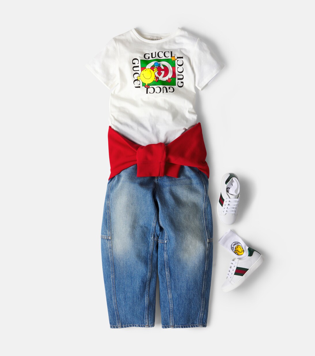 x Mr. Men Little Miss cotton jersey T-shirt | Gucci Kids