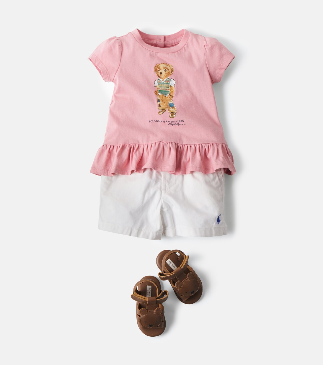 Baby Kleid Polo Bear aus Baumwolle | Polo Ralph Lauren Kids