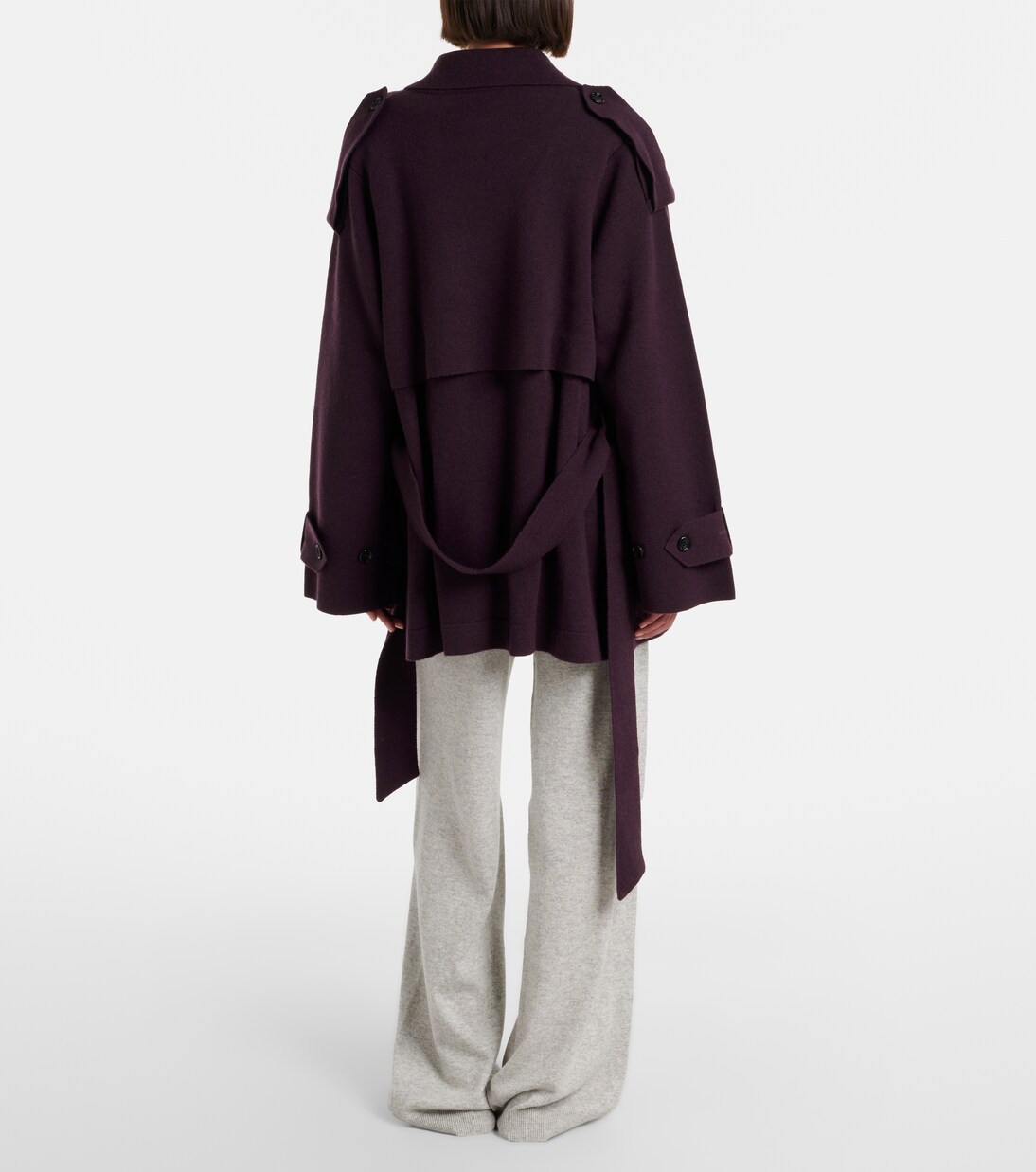 Cotton and cashmere wide-leg pants | Jardin des Orangers
