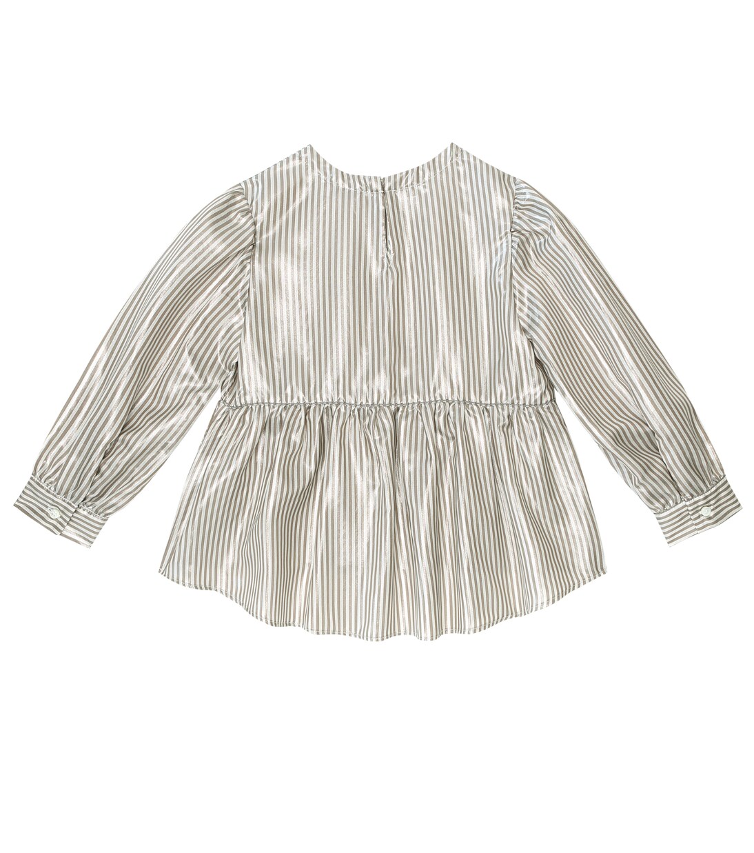 Striped silk blouse | Brunello Cucinelli Kids